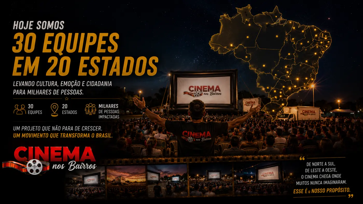 Atuação com equipes em diferentes estados brasileiros