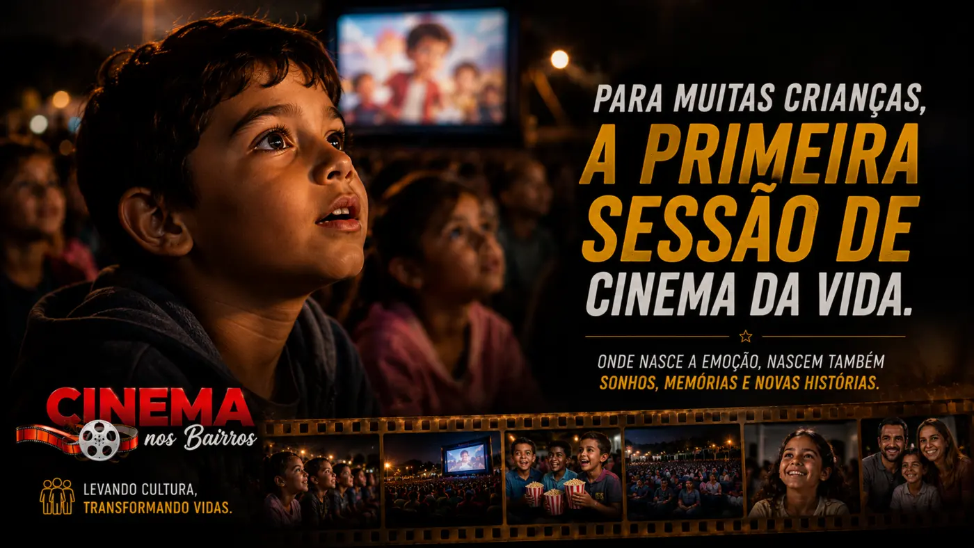 Primeira experiência de cinema para crianças